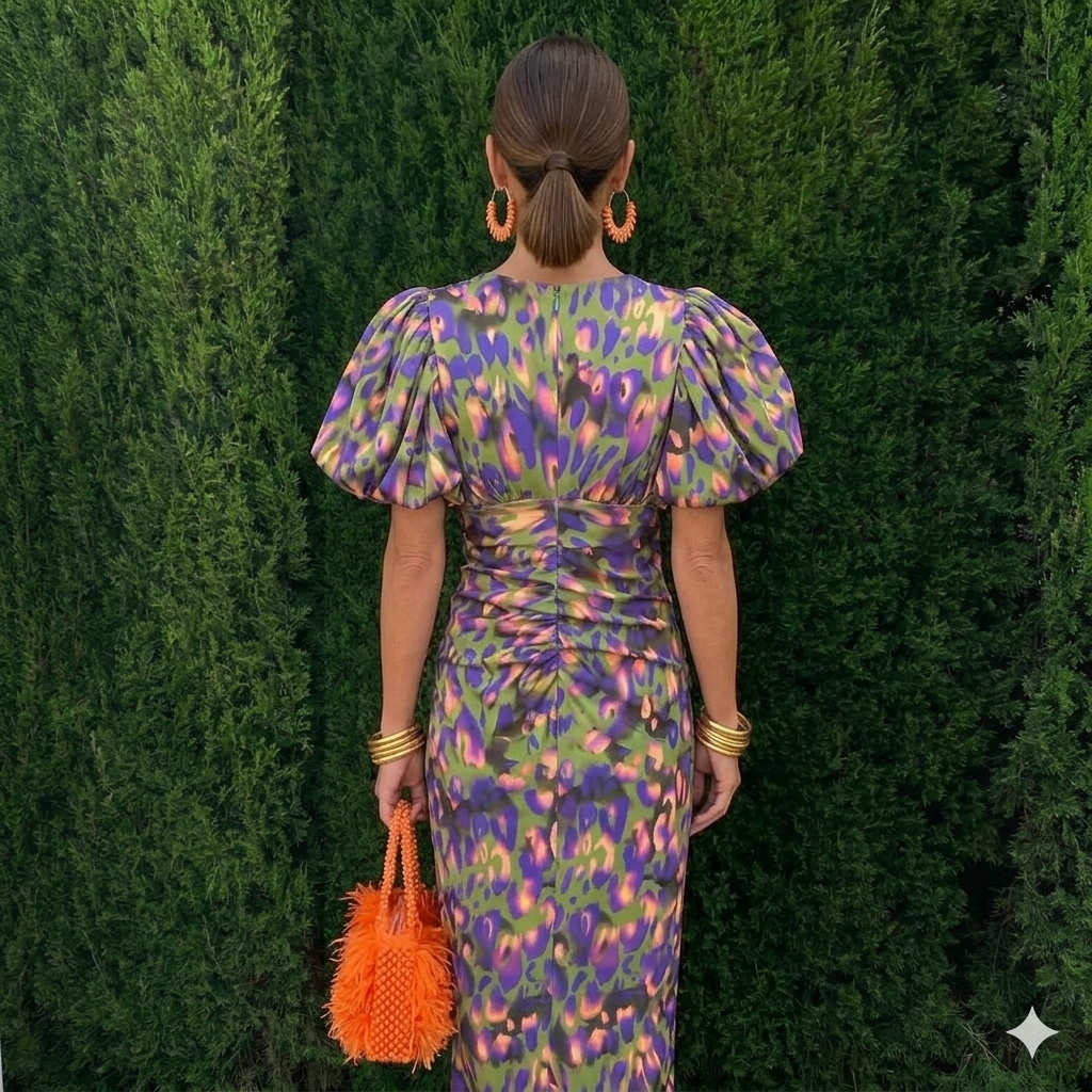 Tora | Dress with Pleated Sleeves