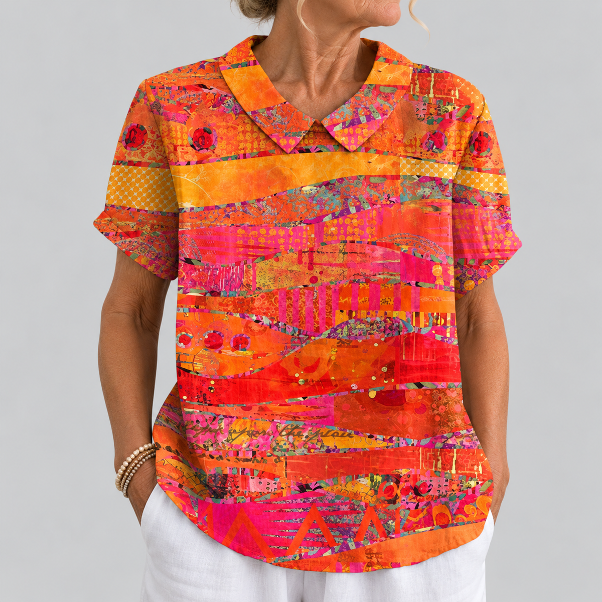 Louisa | Abstract Print Blouse