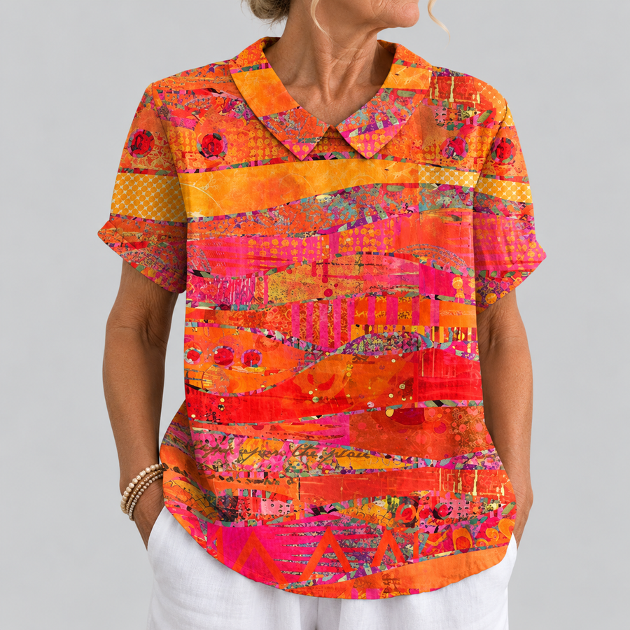 Louisa | Abstract Print Blouse