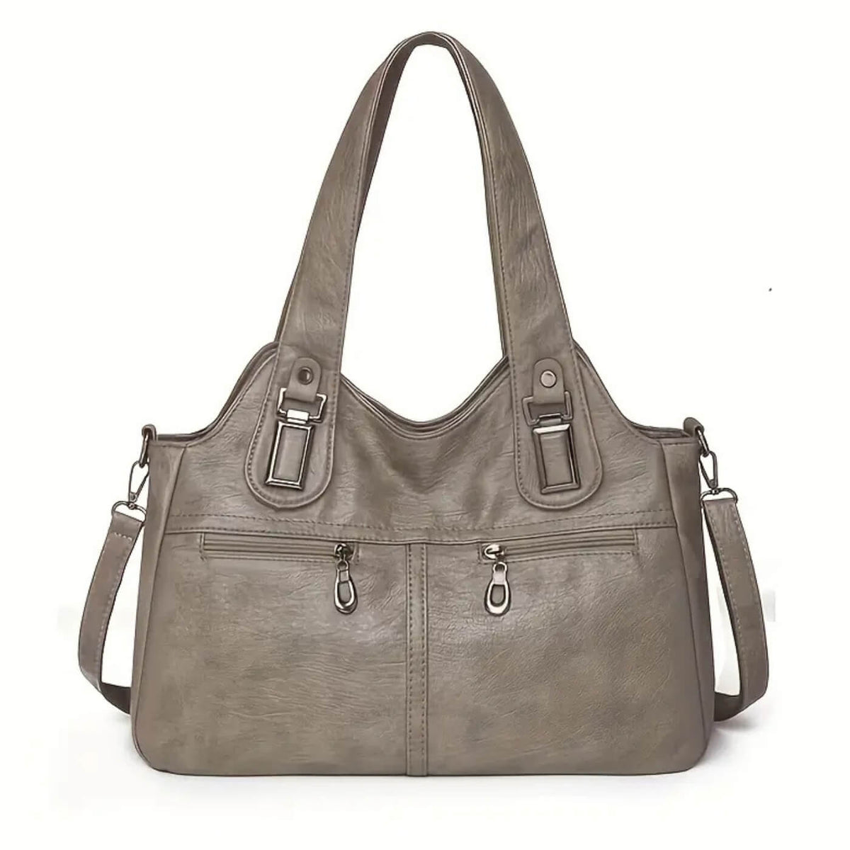 Flavia's Dual-Zip | Shoulder Bag