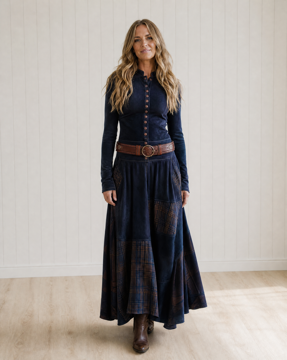 Elise Maxi Dress with Belt