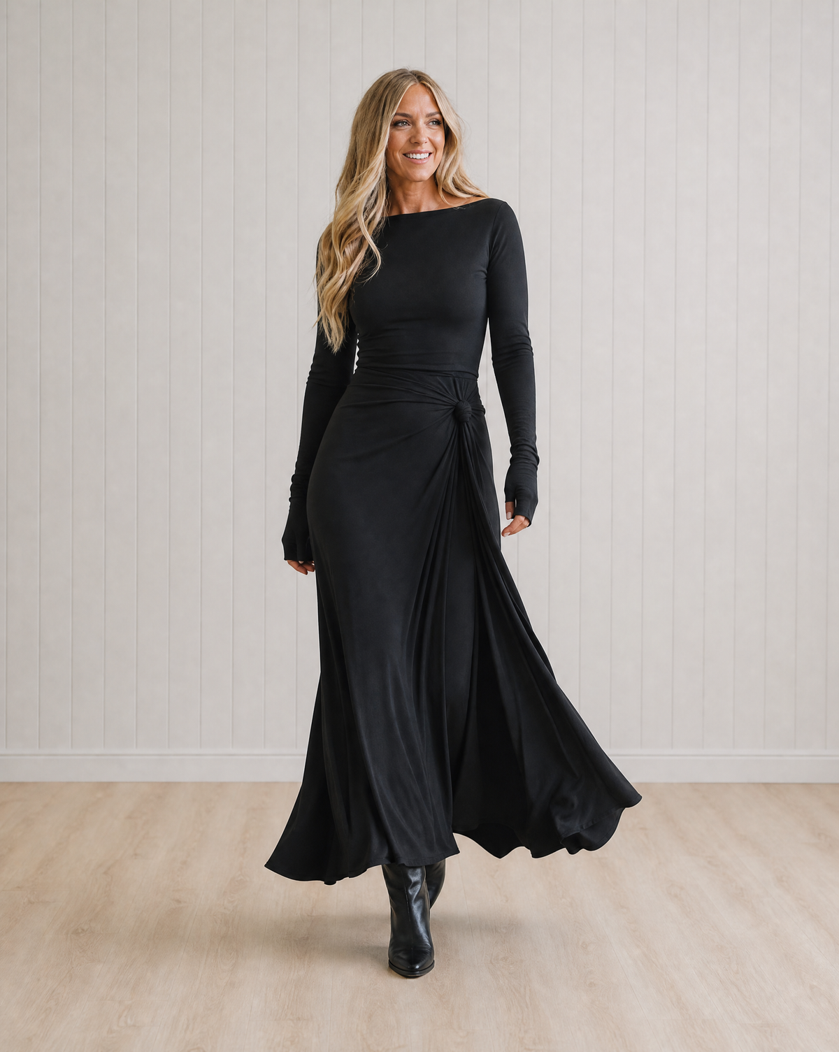 Esther Elegant Flowing Maxi Dress