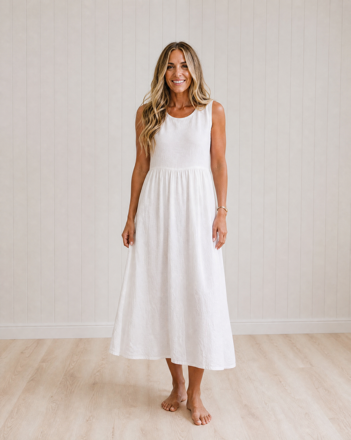 Iris Lightweight Flowing Midi Dress