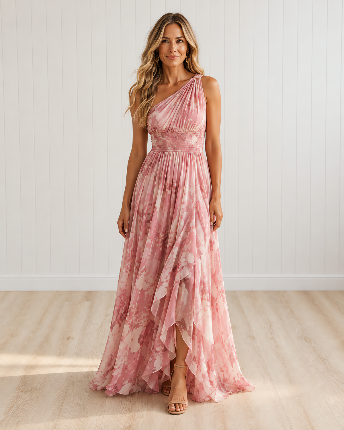 Liora One-Shoulder Maxi Dress