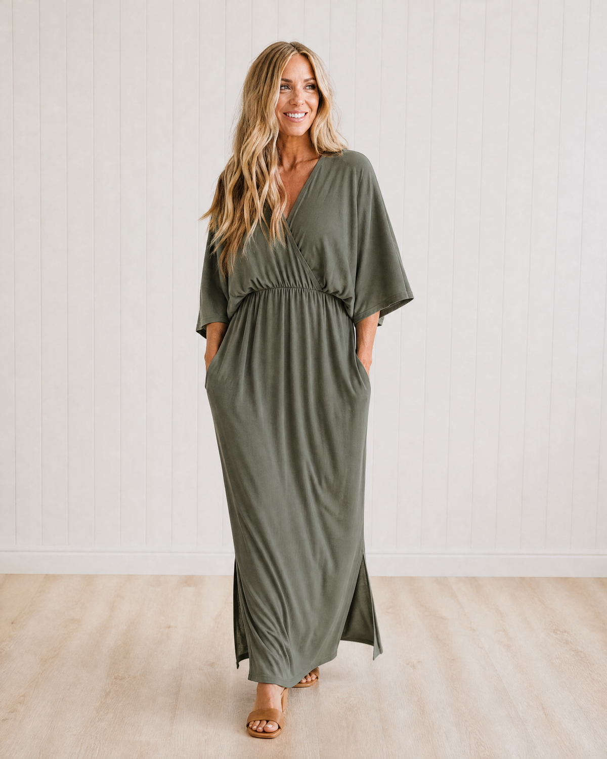Lisette Wrap Cocktail Maxi Dress