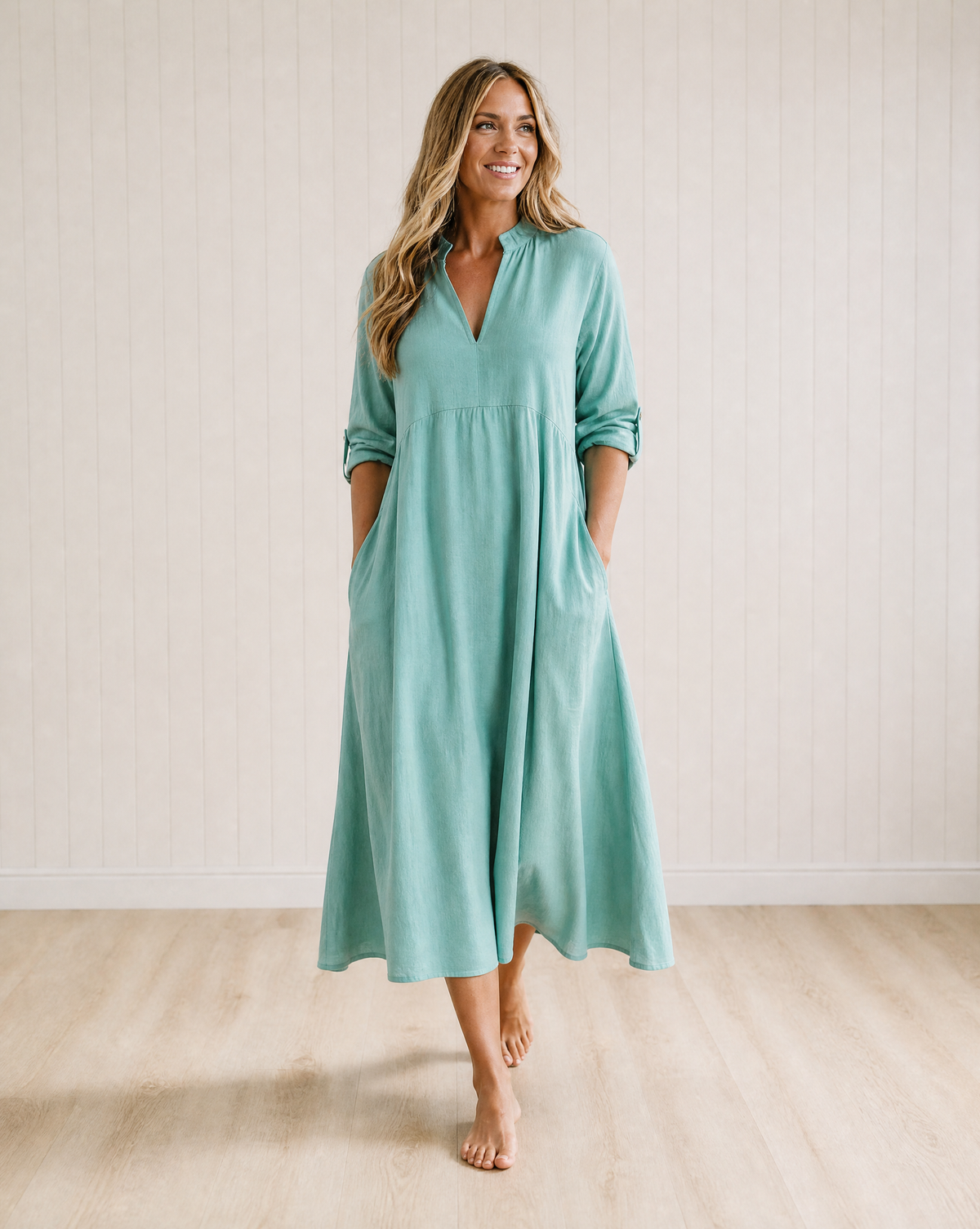 Sybil A-Line Dress with Pockets