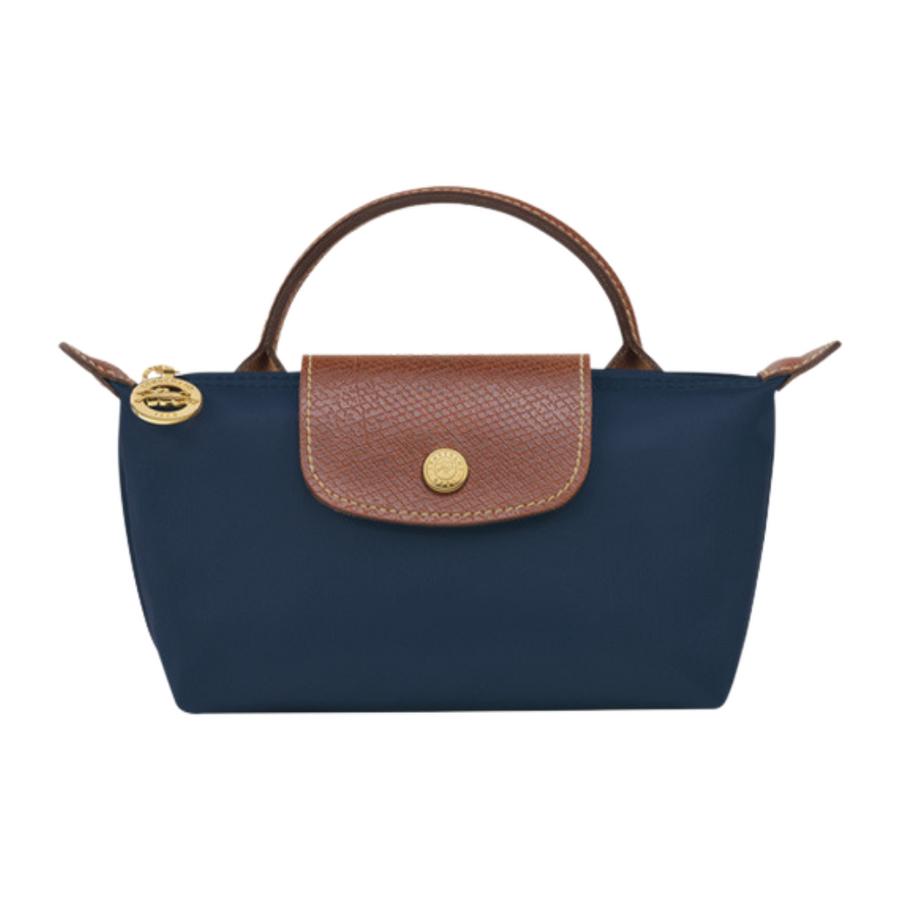 Mini Élan Handbag Navy - Shoulder Strap Included