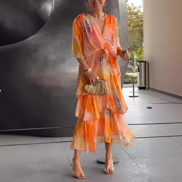 Ivy & Grace™ | Layered Floral Sun Dress