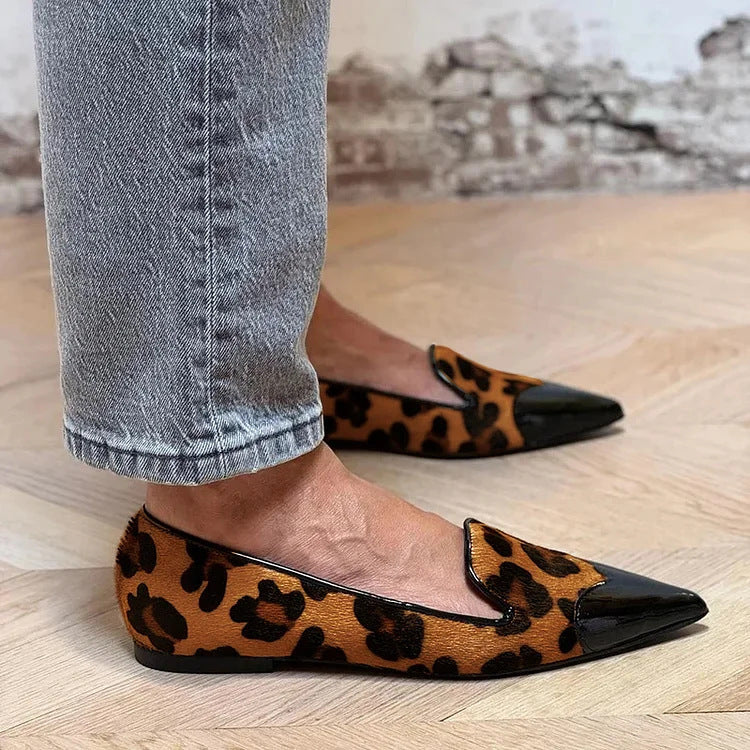 Refined Ballerinas with Animal Print