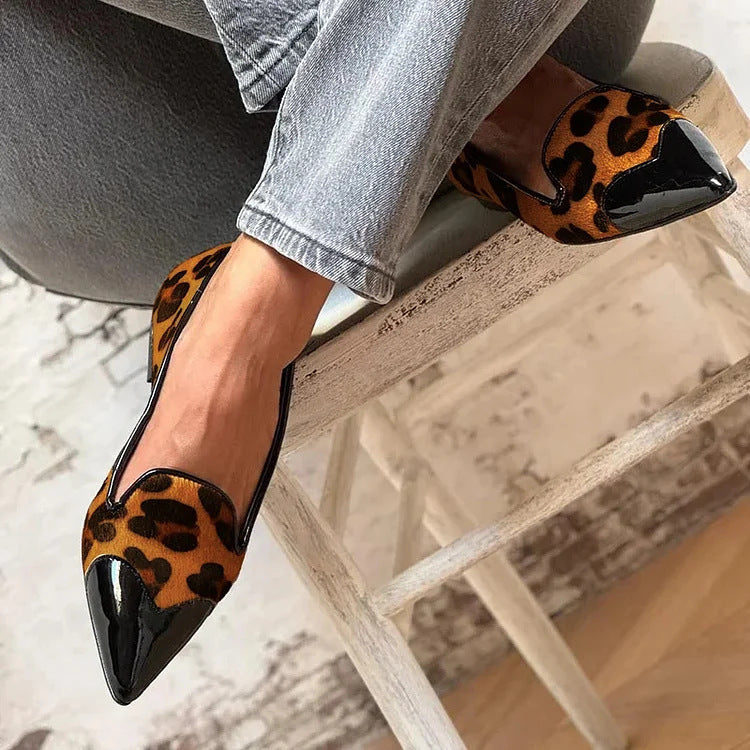 Refined Ballerinas with Animal Print
