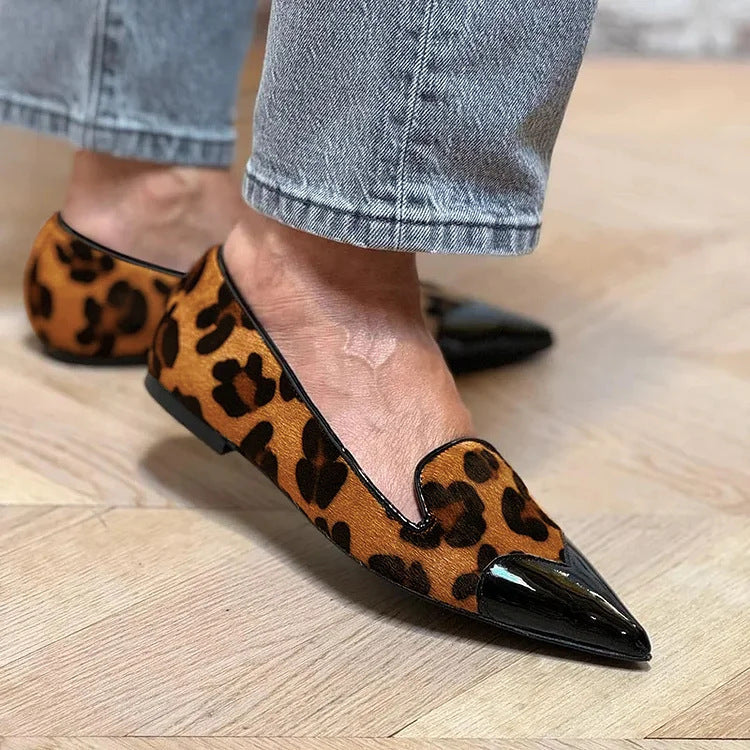 Refined Ballerinas with Animal Print