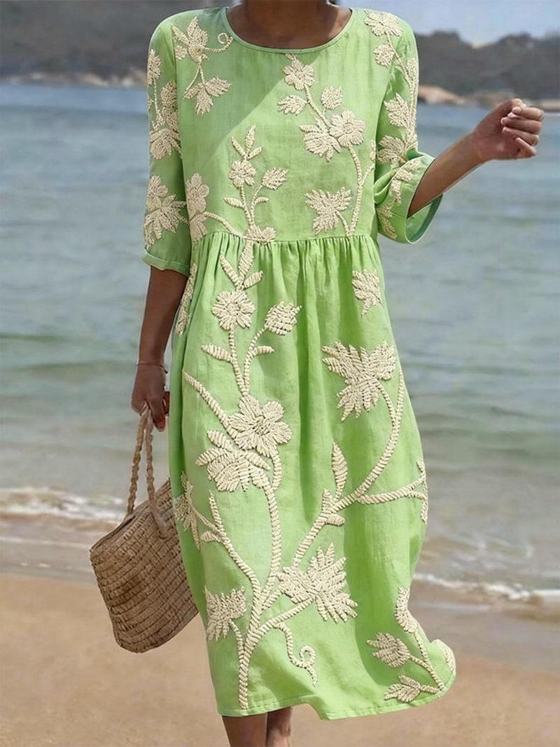Women's Casual Dress with Floral Print