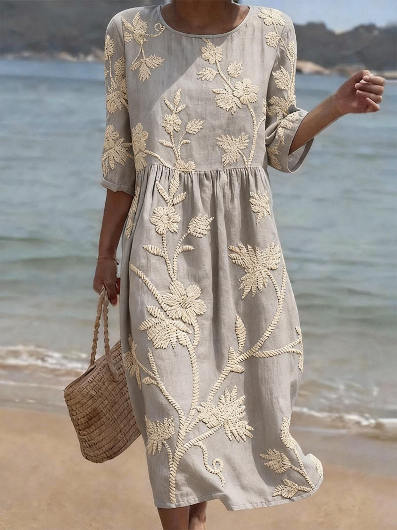 Women's Casual Dress with Floral Print