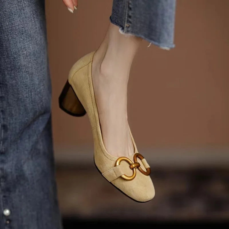 Melanie | Orthopaedic Closed Toe Buckle Heels