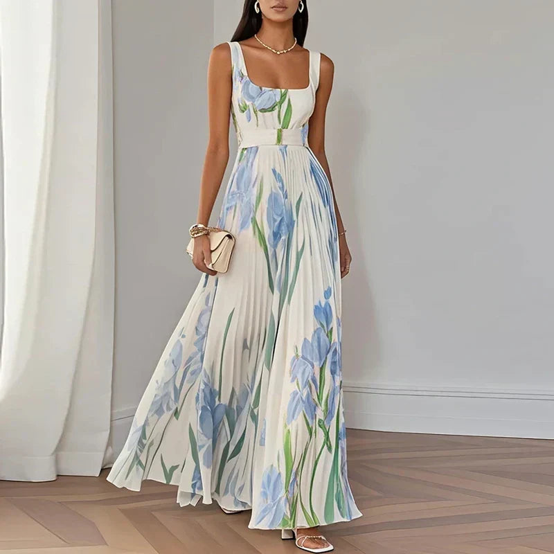 Oriah | A-Line Maxi Dress Floral