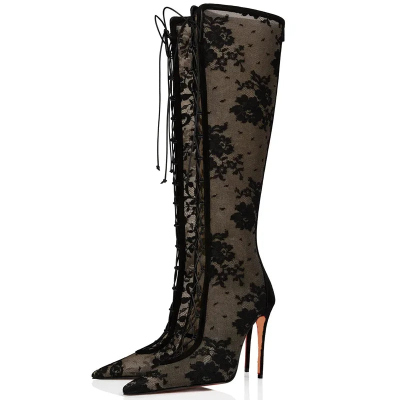 Noir Heeled Boots