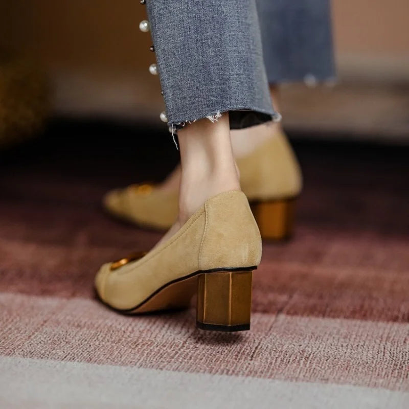 Melanie | Orthopaedic Closed Toe Buckle Heels