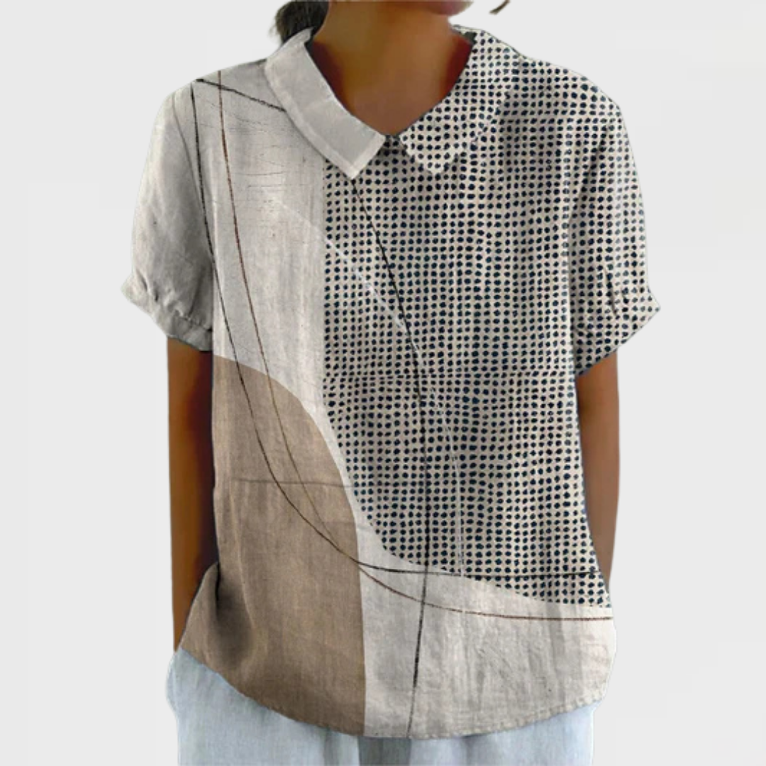 Lana | Abstract Dot Blouse