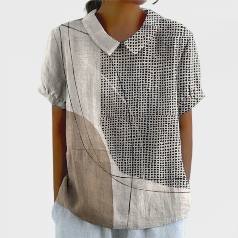 Lana | Abstract Dot Blouse