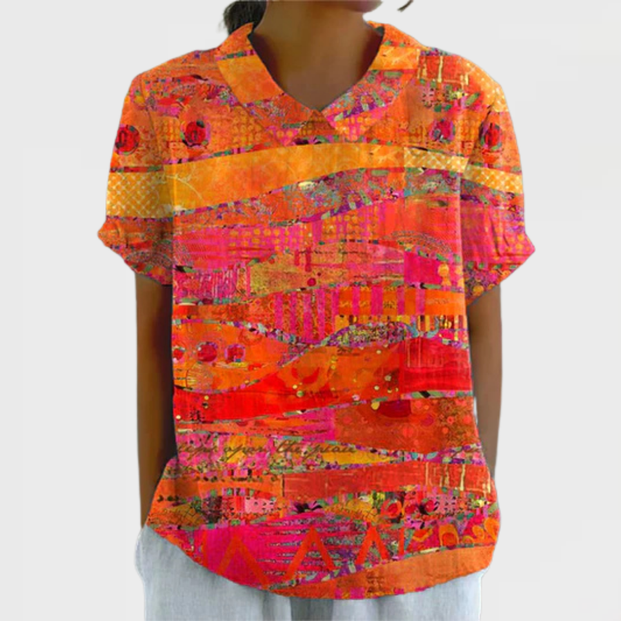 Louisa | Abstract Print Blouse