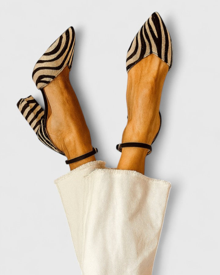 Ava | Zebra Print Pointed Heels
