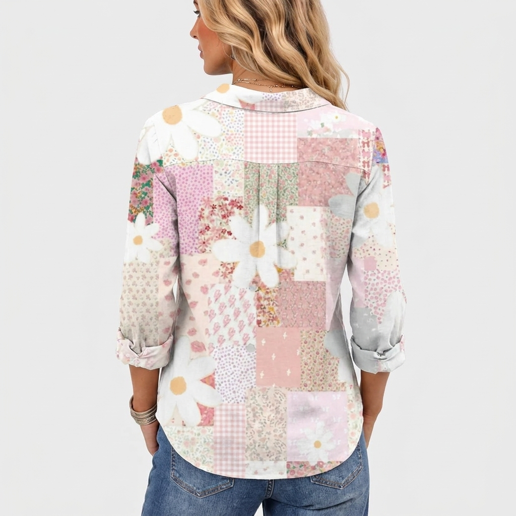 Fanny | Patchwork Daisy Blouse