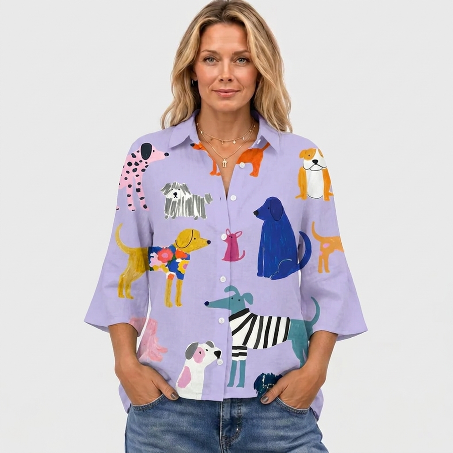 Florence | Playful Dogs Blouse