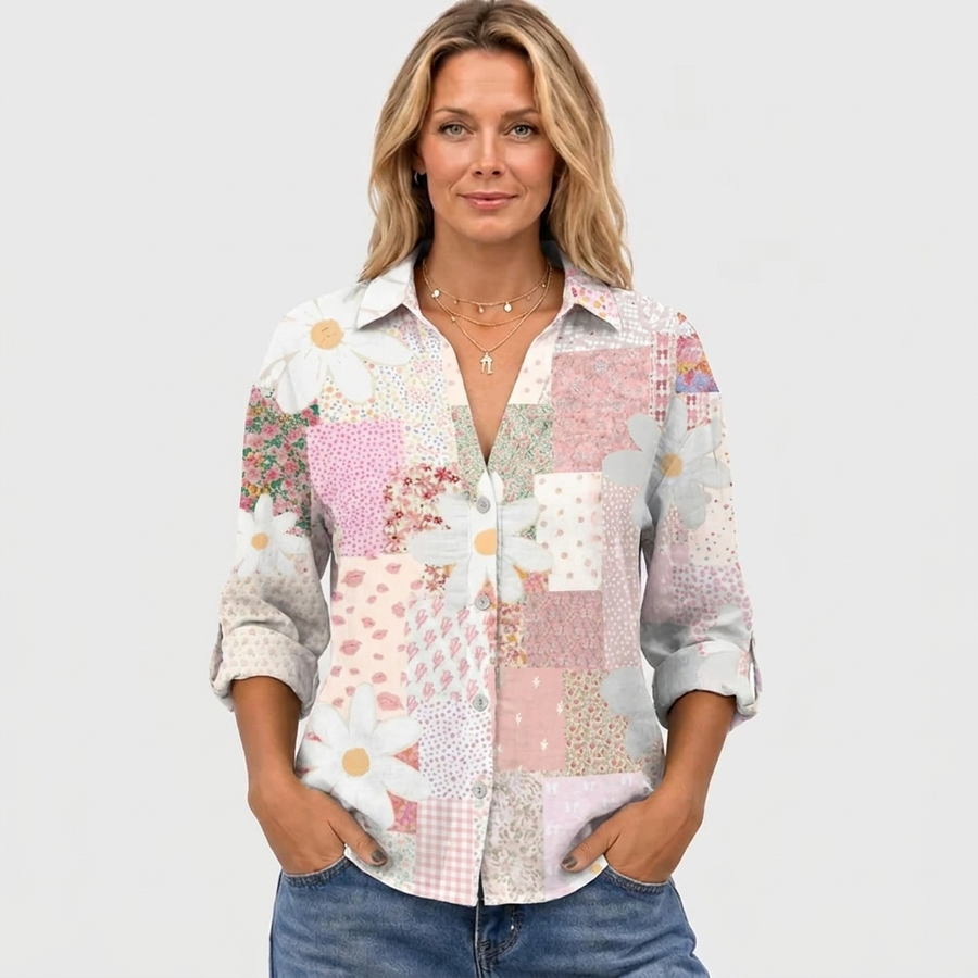 Fanny | Patchwork Daisy Blouse