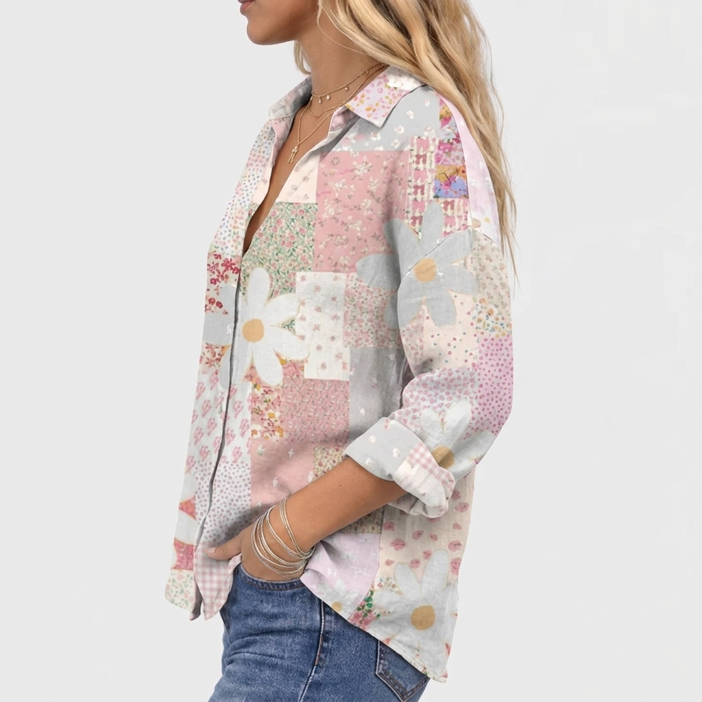 Fanny | Patchwork Daisy Blouse