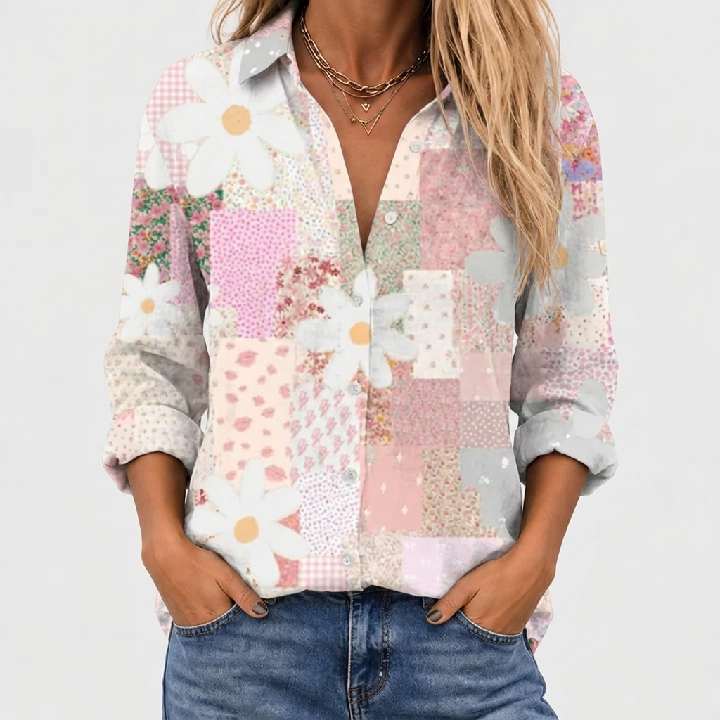 Fanny | Patchwork Daisy Blouse