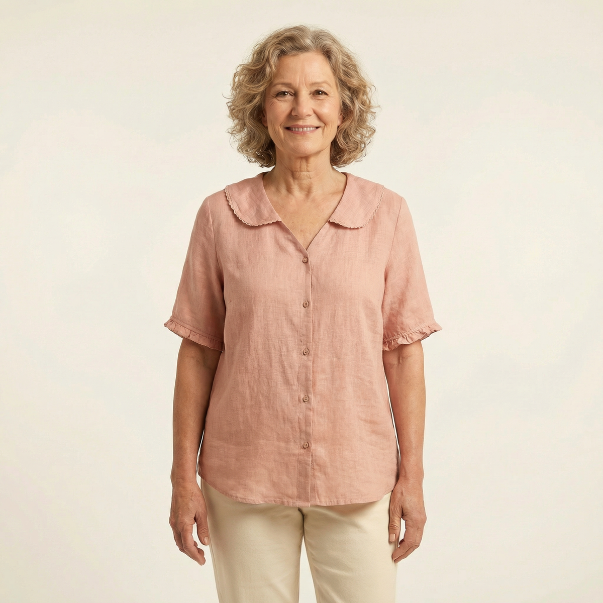 Clara Scalloped Blouse