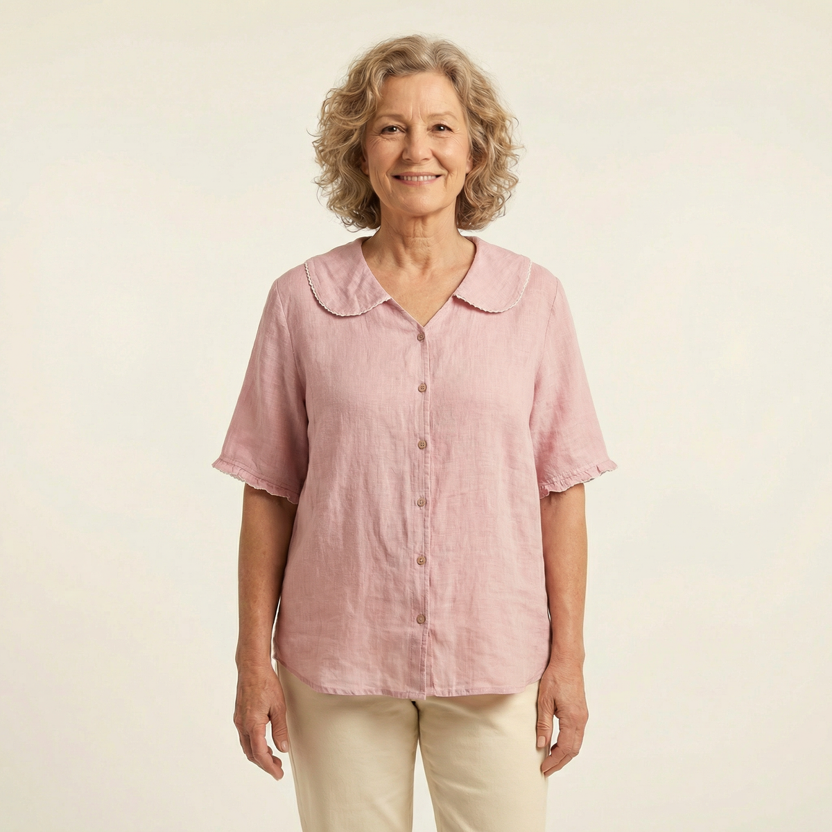 Clara Scalloped Blouse