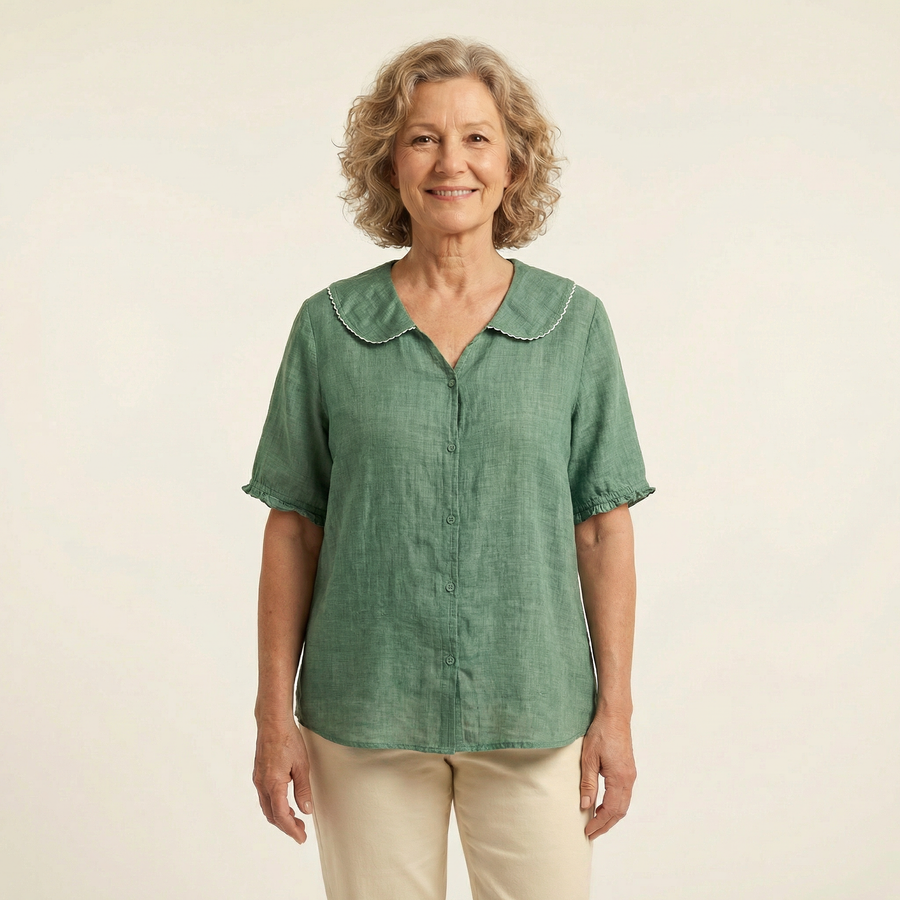 Clara Scalloped Blouse