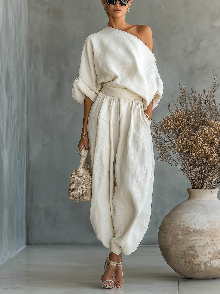 Mila | Two-Piece Set with Off-the-Shoulder Design