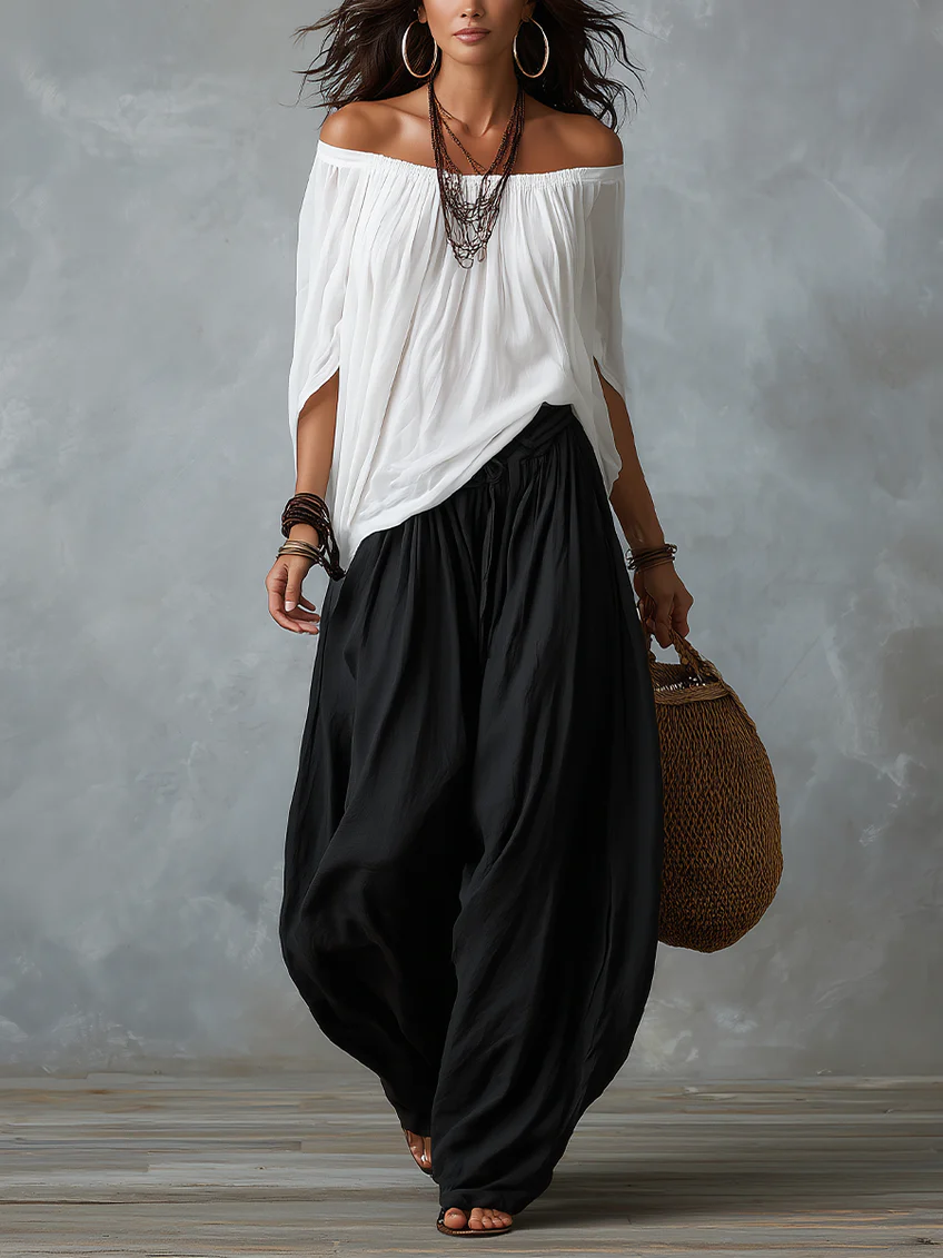 Aaliyah™ | Fluid Set with Off-the-Shoulder Design