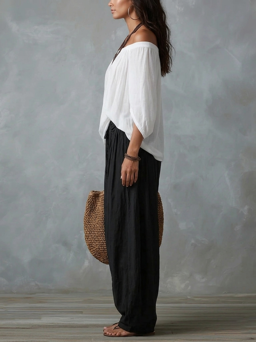 Aaliyah™ | Fluid Set with Off-the-Shoulder Design