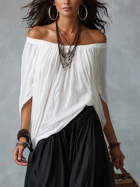 Aaliyah | Fluid Ensemble with Off-Shoulder Design