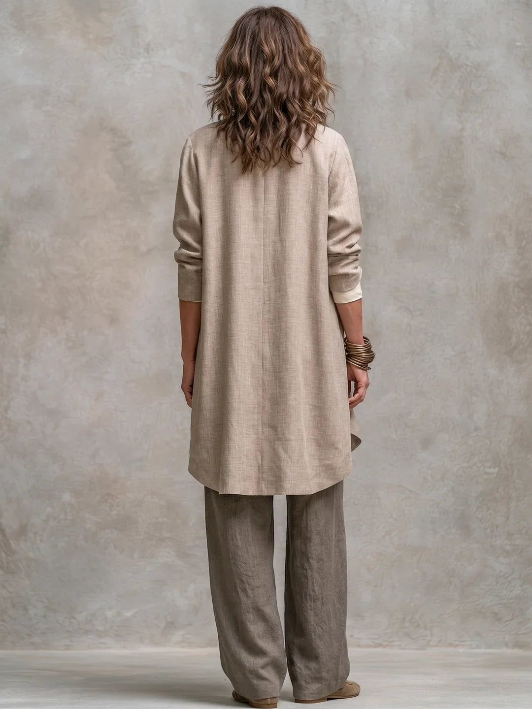 Costanza Three-Piece Set with Palazzo Trousers