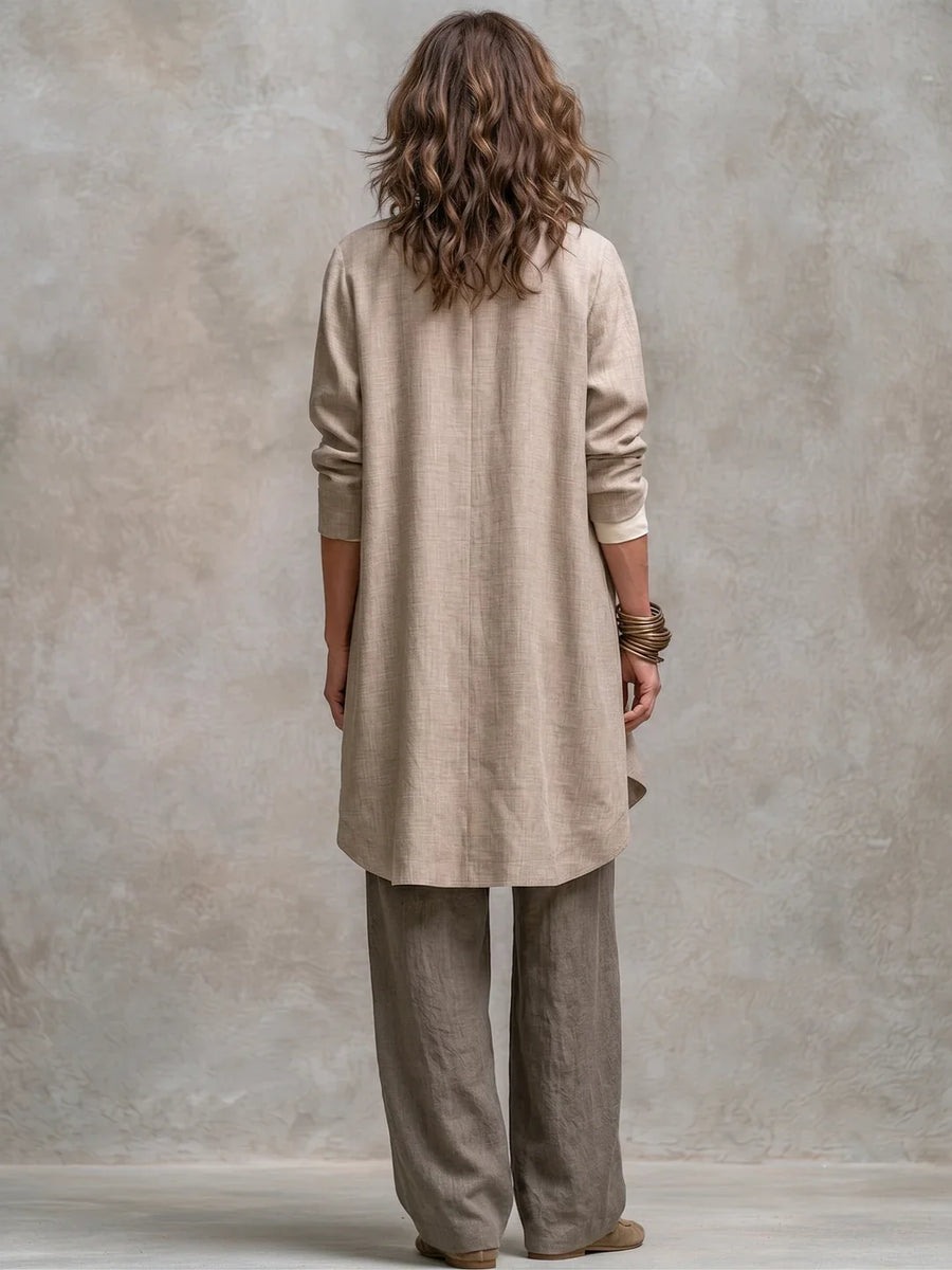 Costanza Three-Piece Set with Palazzo Trousers