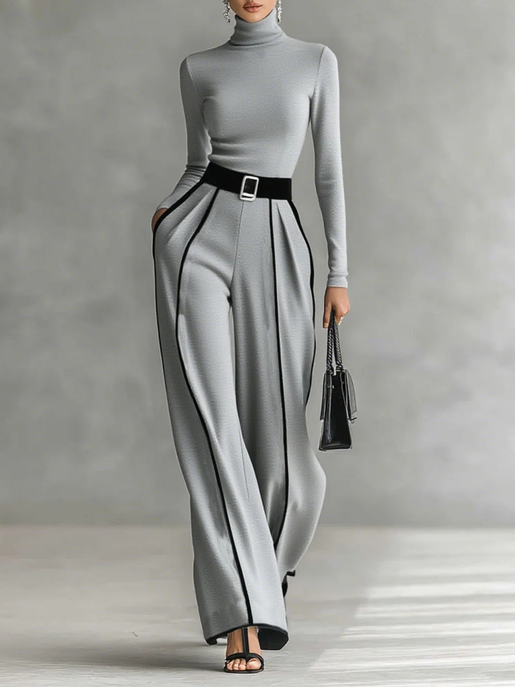 Vera | Elegant set with contrast detail