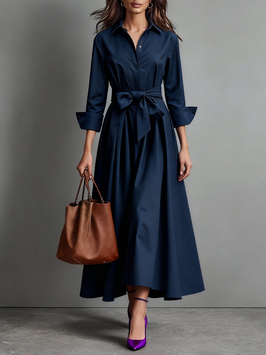 Marise | Elegant Maxi Dress with Bow Detail