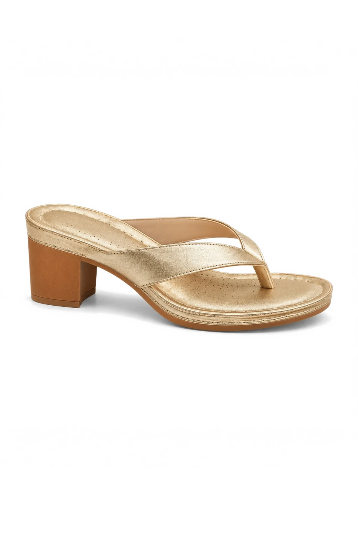 Zoe | Cushioned Toe-Post Heeled Sandals