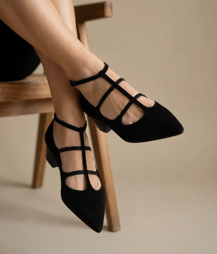 Bridget High Heels with Leopard Strap