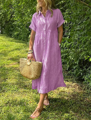 Women’s Dress | Striped Button-Up