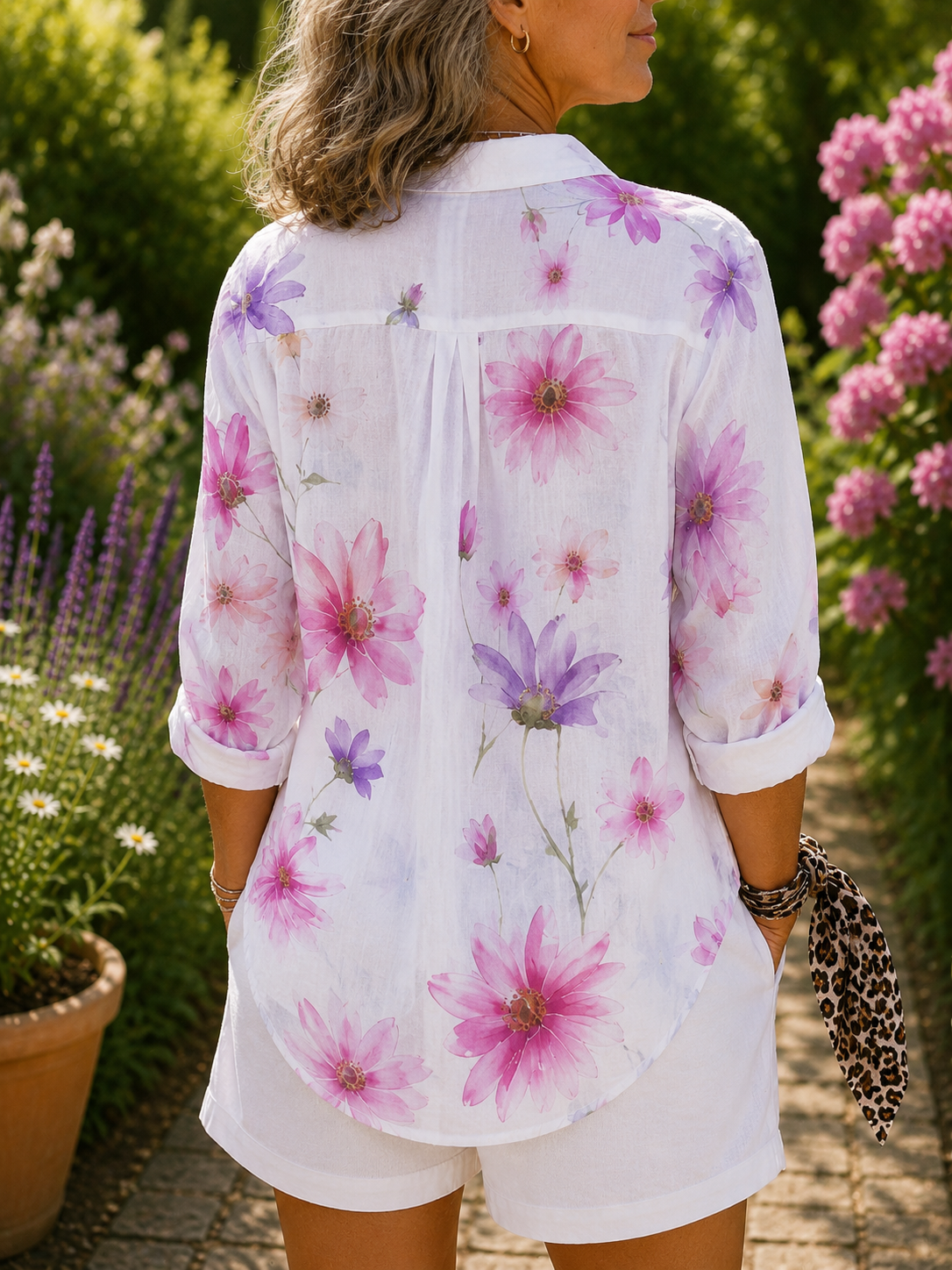 Alice blouse with artistic print