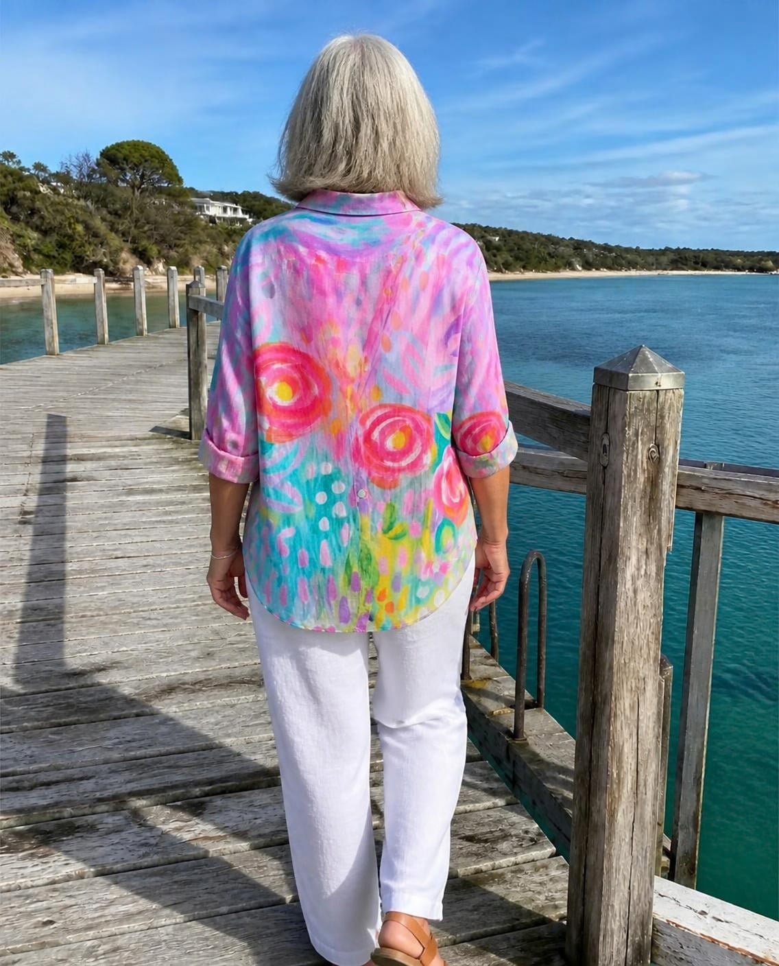 Astra | Colourful Pattern Blouse