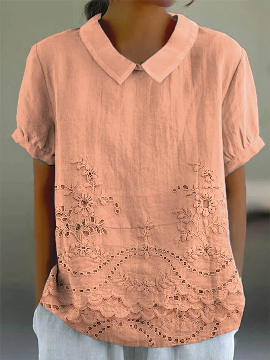Bea | Embroidered Floral Blouse