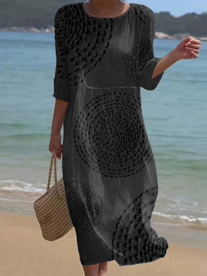 Embroidered Women's Casual Dress