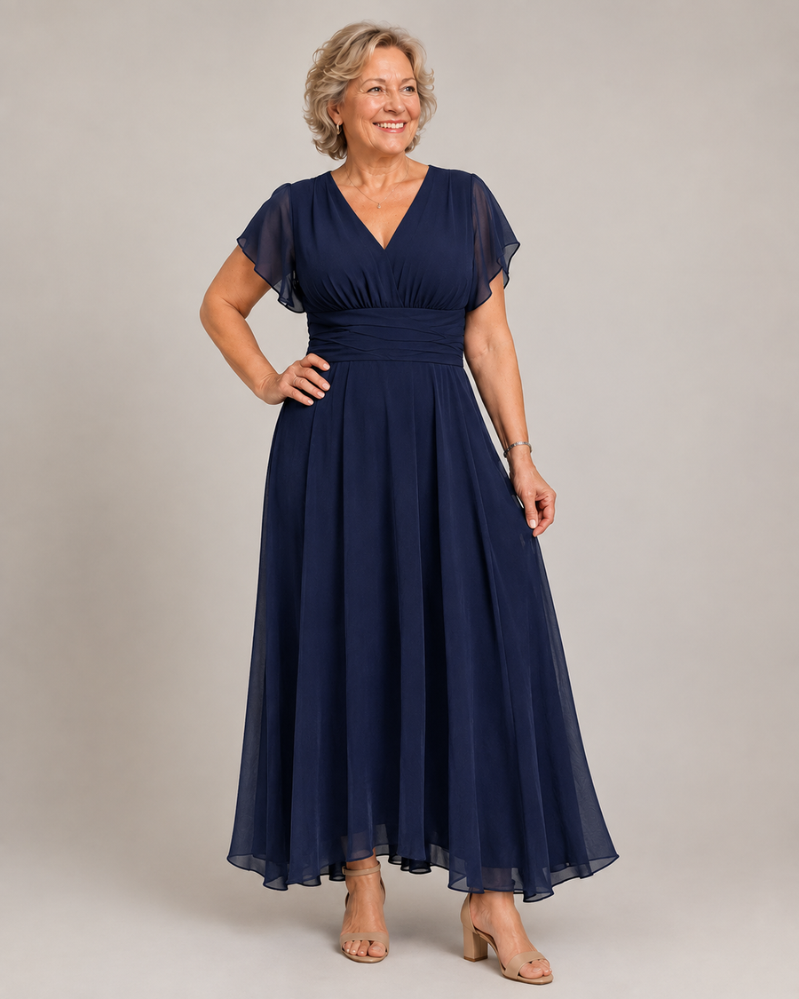 Yasmin™ V-Neck A-Line Dress