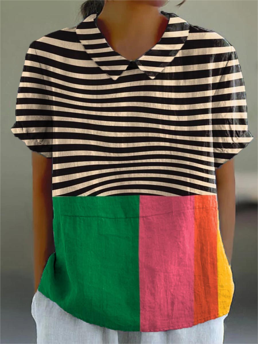 Eva | Multicoloured Striped Shirt